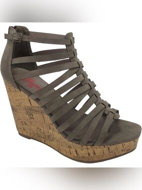 Pop Wedge Sandal- Mushroom